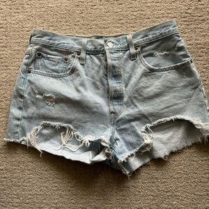 Levi’s 501 Denim Cut Off Shorts Waist 32